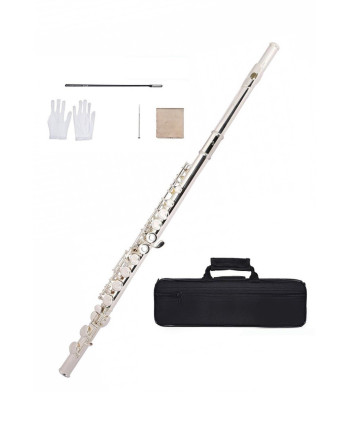 Neptün Gümüş Kaplama Yan flüt